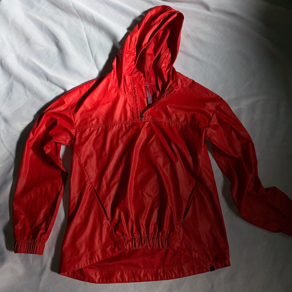 Fabletics Rain Coat Red Small
